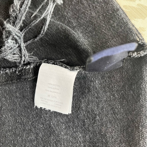 Madewell Denim Frisco Mini Skirt Black Raw Hem Size 29 Waist - Picture 3 of 7